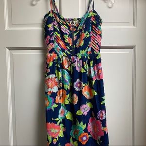 Roxy floral dress with zipper front